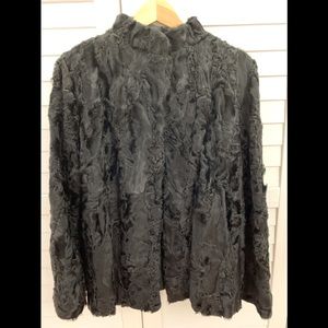 Vintage Curly Lamb fur coat
